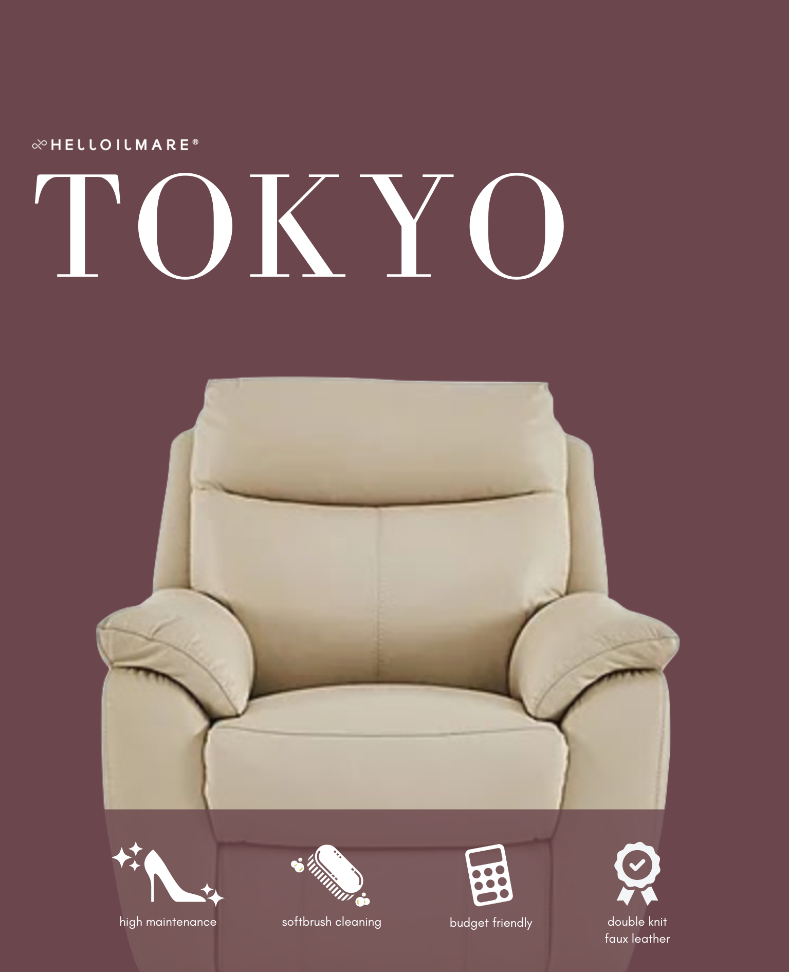 Tsusho Sofa 1 Seater - Helloilmare