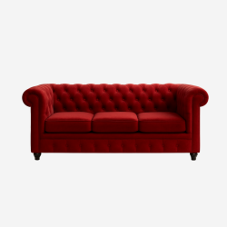 Velvet Chesterfield 3 Seater - Helloilmare