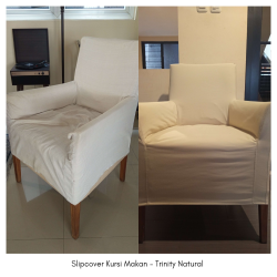 Lastya slipcover kursi makan - Helloilmare