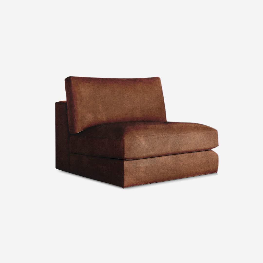 Bostonia Minimalist 1 Seater Armless Sofa