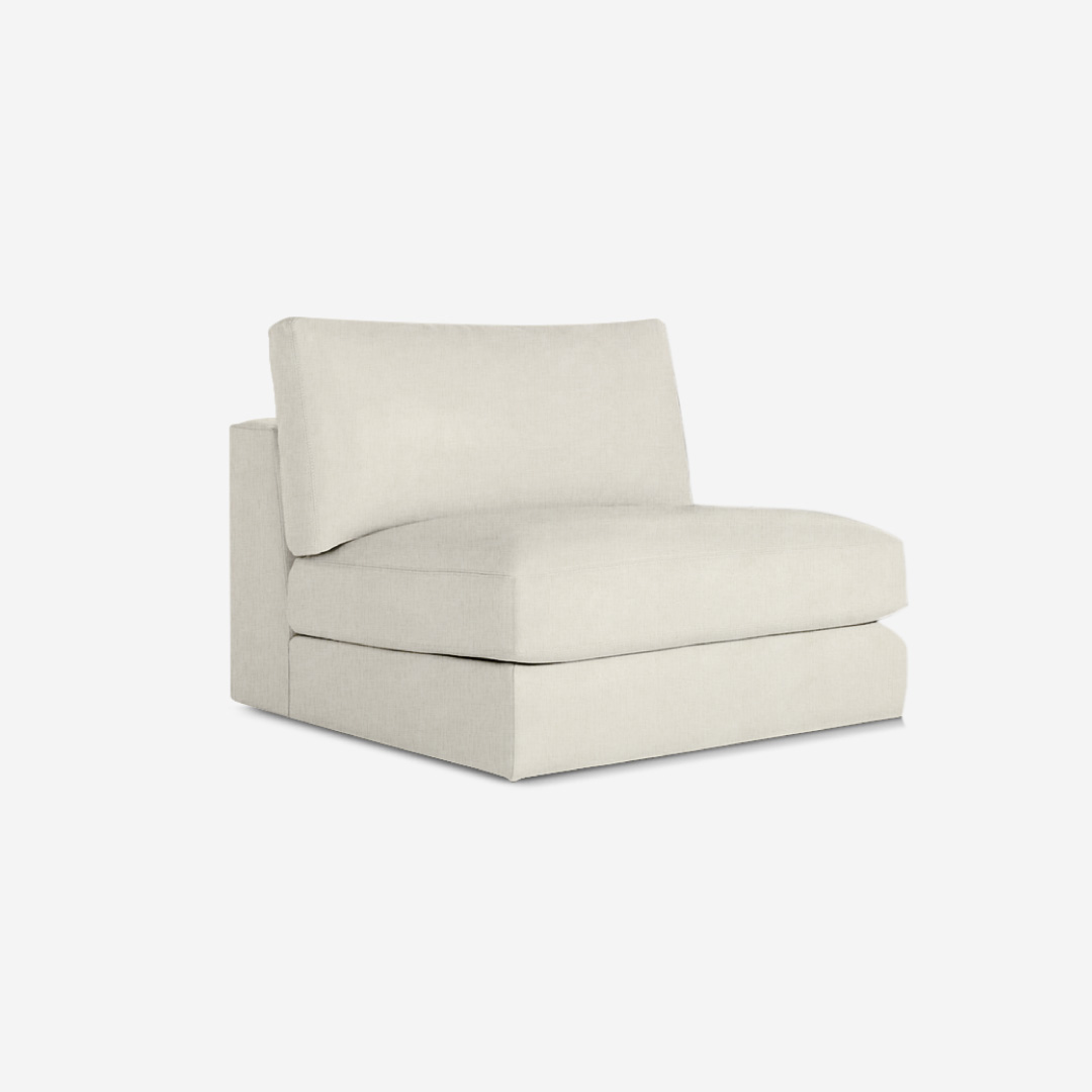 Fustian 1 Seater Armless Sofa