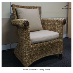 Kara Rotan Sofa 1 Seater - Helloilmare