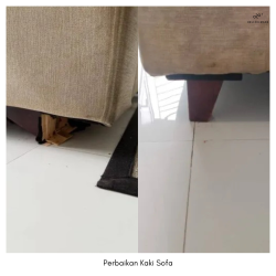 Penggantian kaki sofa - Helloilmare