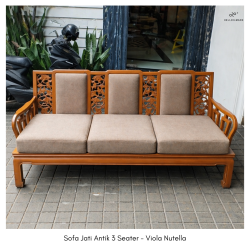 Sofa Jati Antik 3 Seater - Helloilmare
