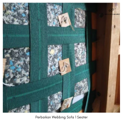 Perbaikan webbing 1 seater - Helloilmare