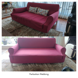 Perbaikan webbing 3 seater - Helloilmare