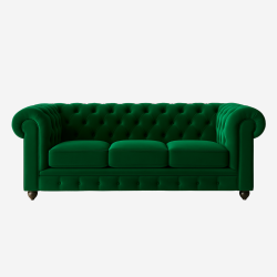 Velvet Chesterfield 4 Seater - Helloilmare