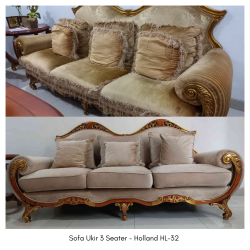 Sofa Perancis Louis XV 3 Seater - Helloilmare