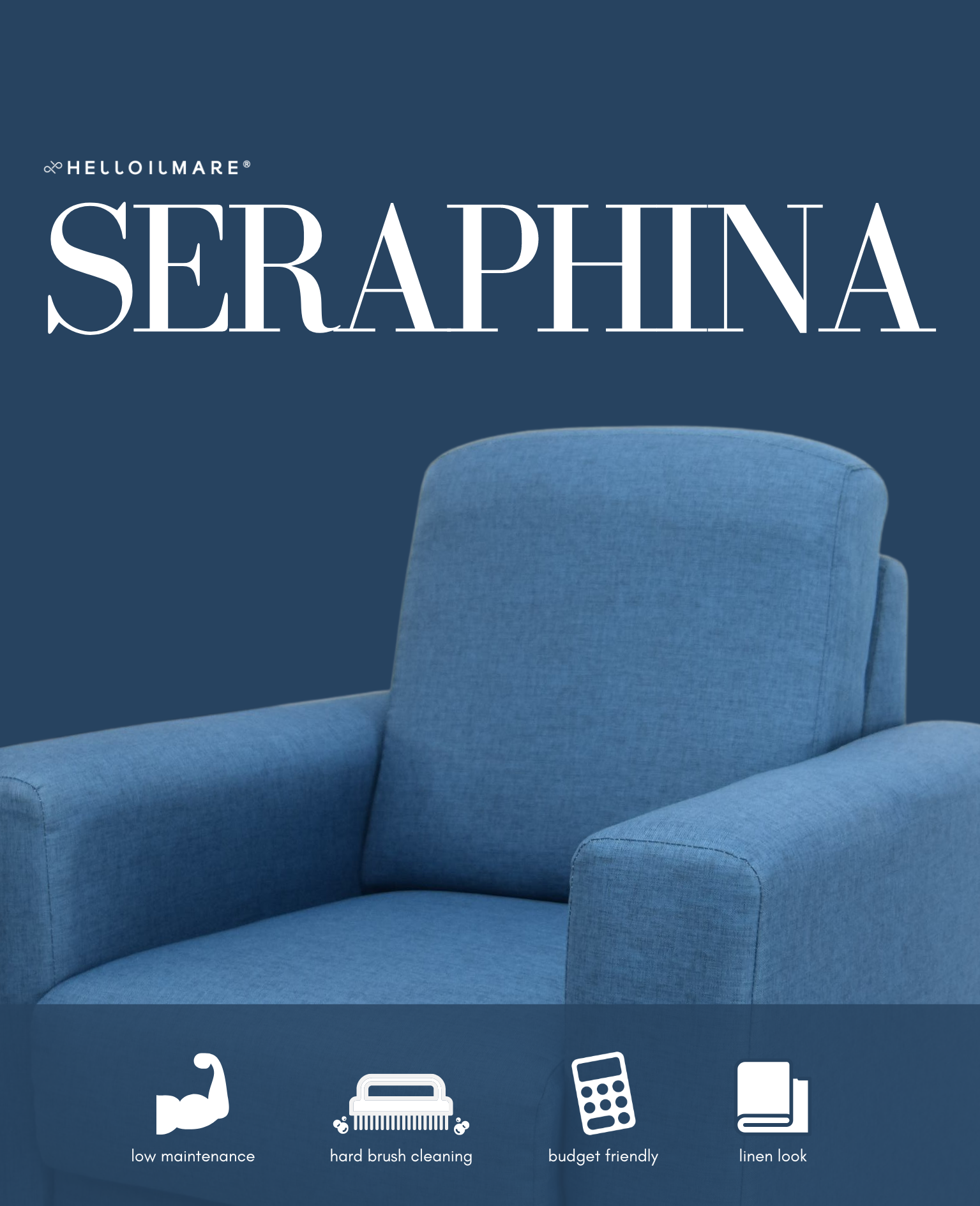 2 Seater Armless Seraphina - Helloilmare