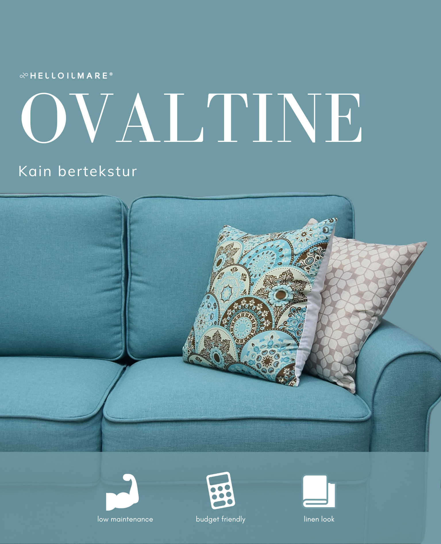 1 Seater Armless Ovaltine - Helloilmare