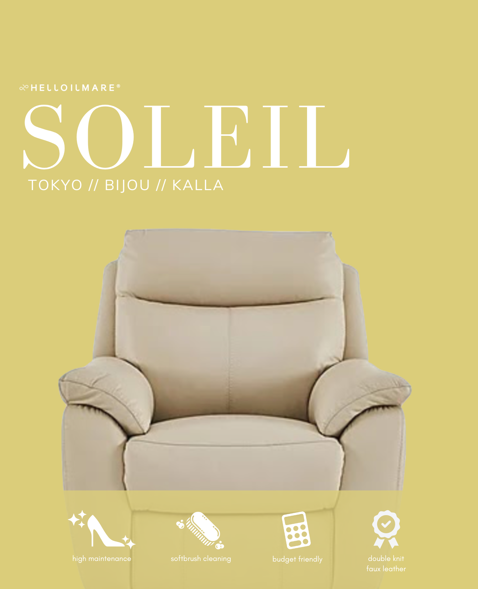 Lyra Sofa 2 Seater - Helloilmare