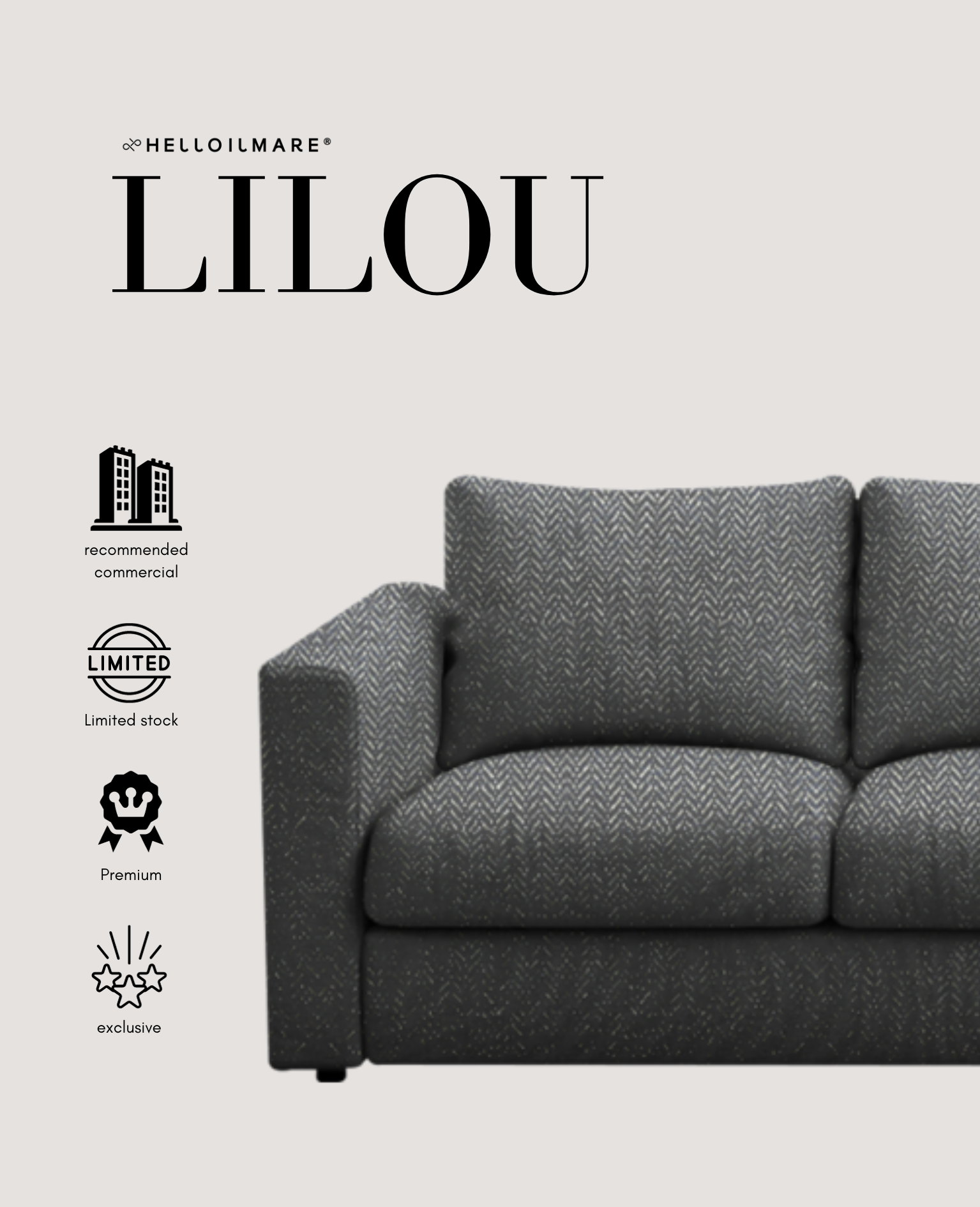 Nara 2 Seater Sectional - Helloilmare