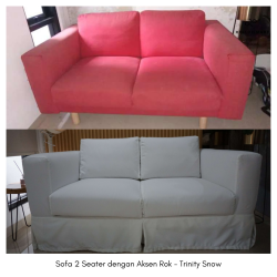 Sofa 2 Seater Aksen Rok - Helloilmare
